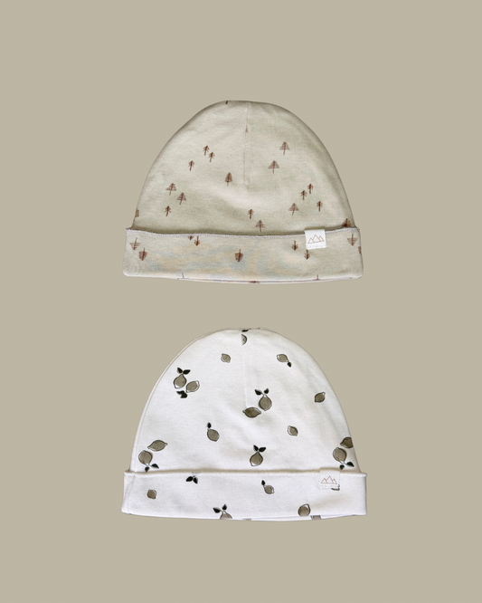 Bonnets en coton bio