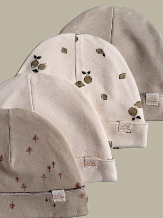 Bonnets en coton bio